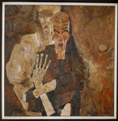 Self-Seer II, Death and the Man by Egon Schiele