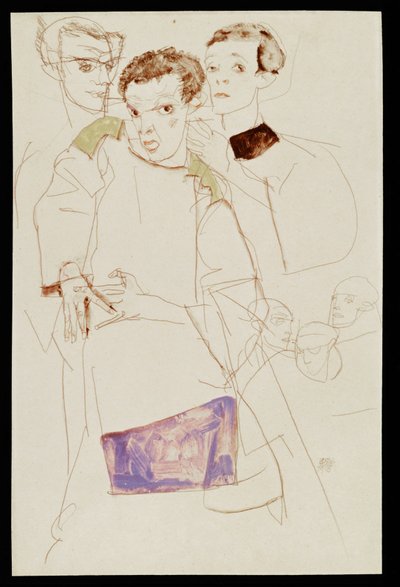 Triple Self-Portrait by Egon Schiele