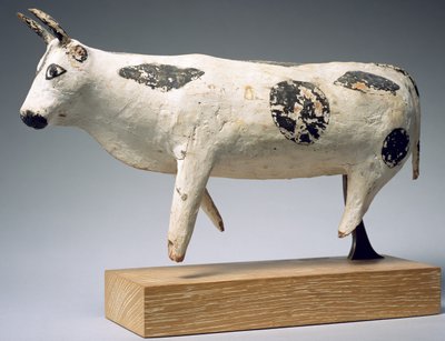 Bull or Ox, Middle Kingdom (painted wood) by Egyptian 11th Dynasty