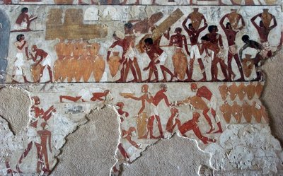 Egyptian antiquity: painting decorating the tomb of Rekhmire (TT100), vizir of the 18th dynasty by Egyptian 18th Dynasty