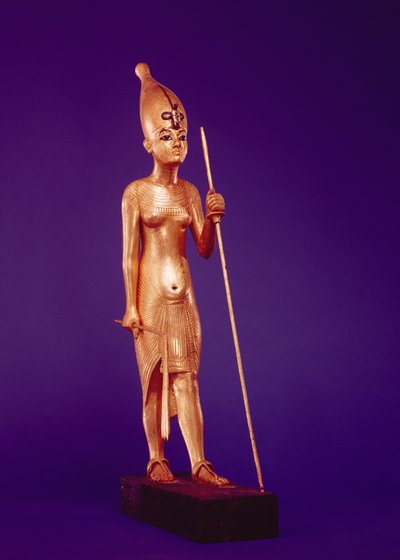 Statuette of the king, from the Tomb of Tutankhamun, New Kingdom by Egyptian 18th Dynasty