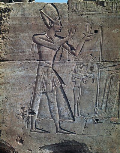 Thutmose III, relief, Temple of Amun, Karnak Temple Complex by Egyptian 18th Dynasty