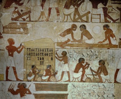 Vasemakers at work by Egyptian 18th Dynasty