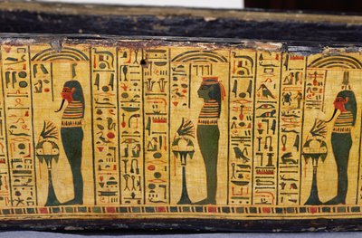 Detail of the Outer Coffin Base of the Mummy of Nesyamun by Egyptian 20th Dynasty