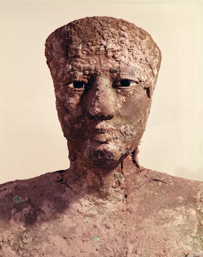 Statue of Pepi I (detail of the head) by Egyptian 6th Dynasty