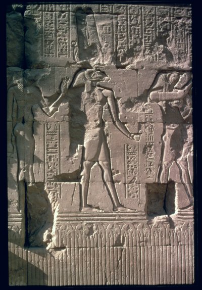 Relief depicting Khnum, from the screen wall of the Temple of Khnum by Egyptian Ptolemaic Period
