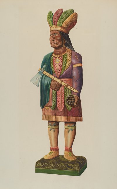 Cigar Store Indian by Einar Heiberg