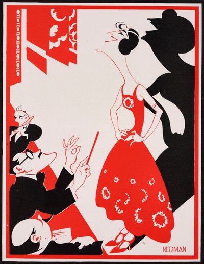 Caricature of English actress Gracie Fields, from The Tatler, No 1411, July 11 by Einar Nerman