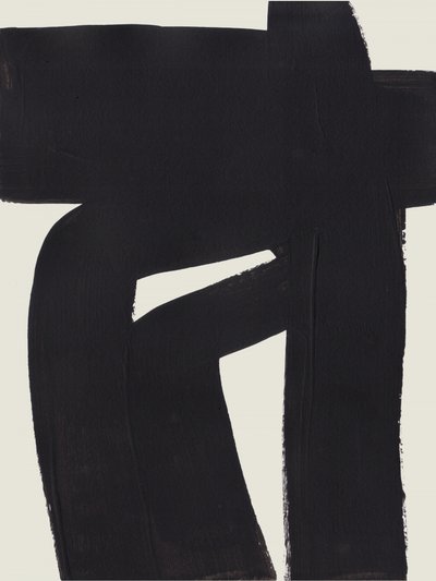 Abstract Black Form by Ejaaz Haniff