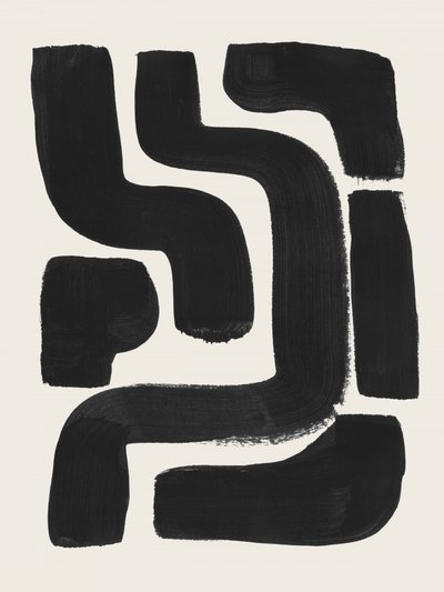 Abstract Black Shapes by Ejaaz Haniff