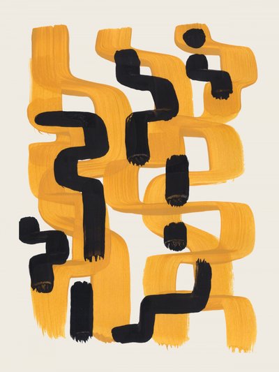 Abstract Gold Flow by Ejaaz Haniff