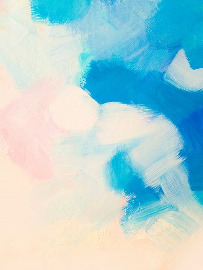 Calm Blue Brushstrokes by Ejaaz Haniff