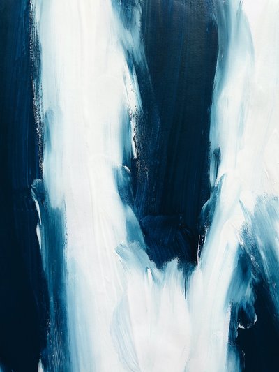 Dynamic Blue Abstract by Ejaaz Haniff