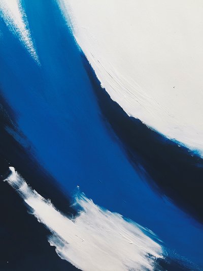 Dynamic Blue Abstract by Ejaaz Haniff