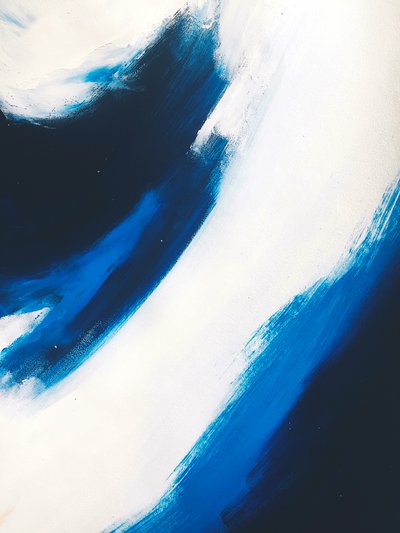 Dynamic Blue Abstract by Ejaaz Haniff