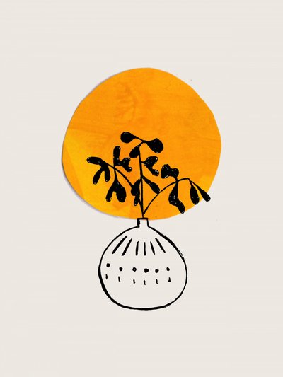 Sunny Botanical Vase by Ejaaz Haniff