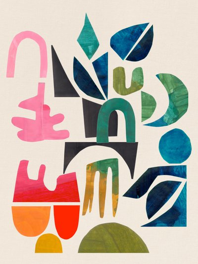Vibrant Abstract Collage by Ejaaz Haniff