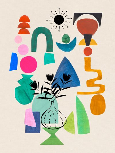 Vibrant Abstract Forms by Ejaaz Haniff