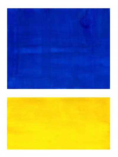 Vibrant Blue Yellow by Ejaaz Haniff