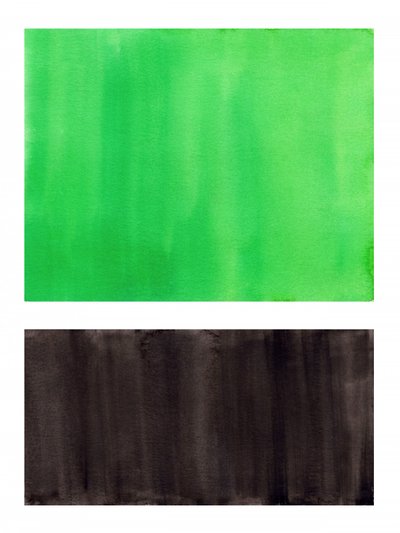 Vibrant Green Black Abstract by Ejaaz Haniff