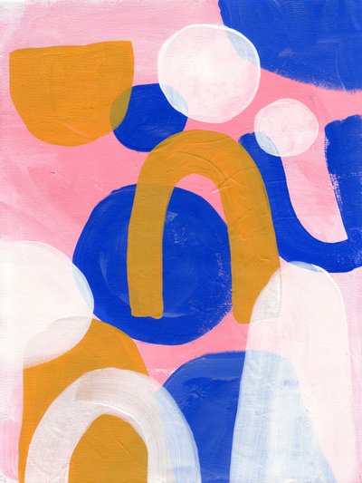 Vibrant Layered Shapes by Ejaaz Haniff