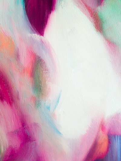 Vibrant Pink Abstract by Ejaaz Haniff