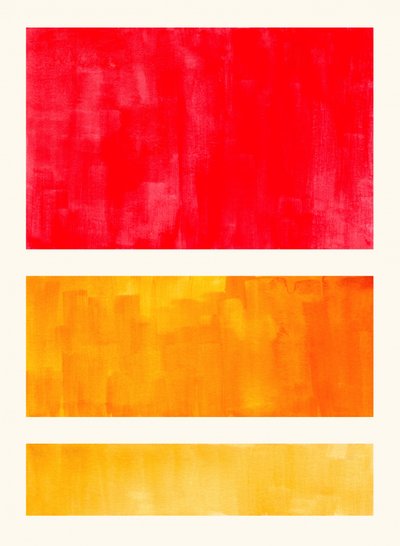 Warm Color Blocks by Ejaaz Haniff