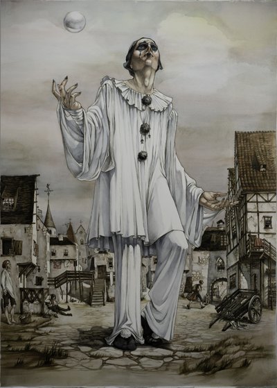 Melancholy Pierrot Bubble by Ekaterina Andersson