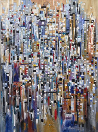 Abstract City Lights by Ekaterina Ermilkina