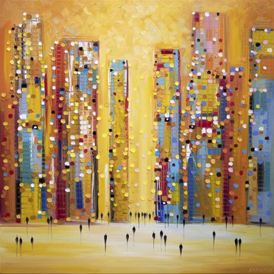 Golden City Life by Ekaterina Ermilkina