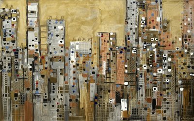 Golden City Lights by Ekaterina Ermilkina
