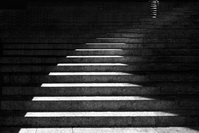 Light And Shadow Stairs by Ekkachai Khemkum