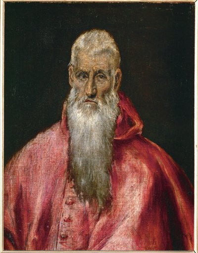 Saint Jerome as a Cardinal by El (1541-1614) Greco