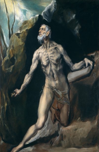 Saint Jerome by El (1541-1614) Greco