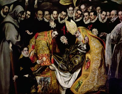 The Burial of Count Orgaz, detail by El Greco