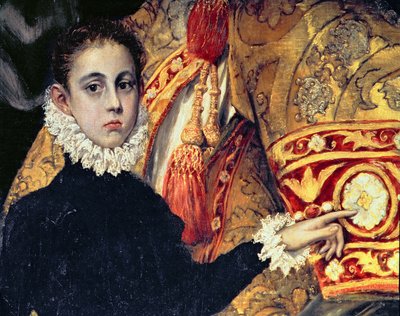 The Burial of Count Orgaz (detail of a boy, thought to be the son of the painter, Jorge Manuel) by El Greco