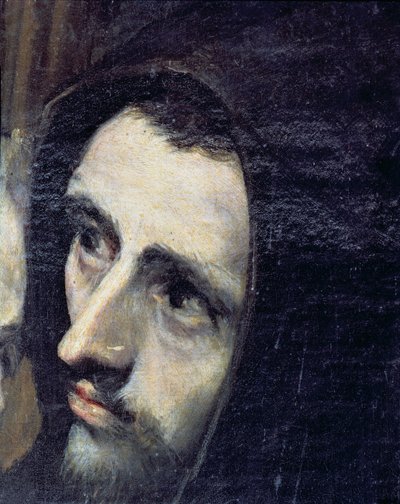 The Burial of Count Orgaz (detail of a franciscan monk) by El Greco