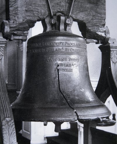 The Liberty Bell, cast in 1752 by Nicolas d