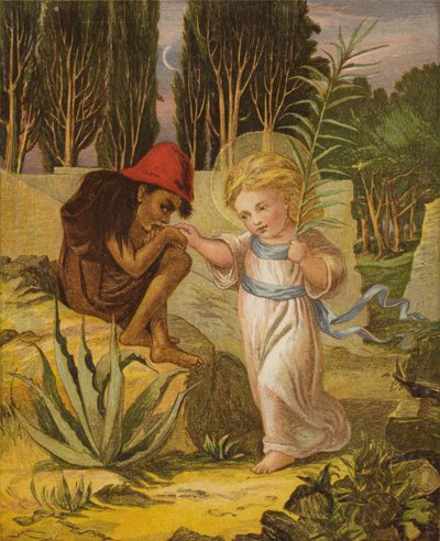 A little smiling child, who wore a beamy coronet by Eleanor Fortescue Brickdale