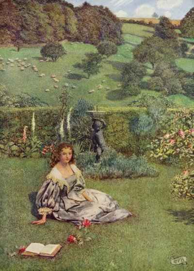 A Rose as Fair as Ever Saw the North Grew in a Little Garden All Alone by Eleanor Fortescue Brickdale