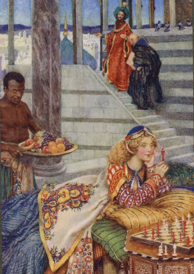 Illustration for Idylls Of The King by Alfred Lord Tennyson by Eleanor Fortescue Brickdale