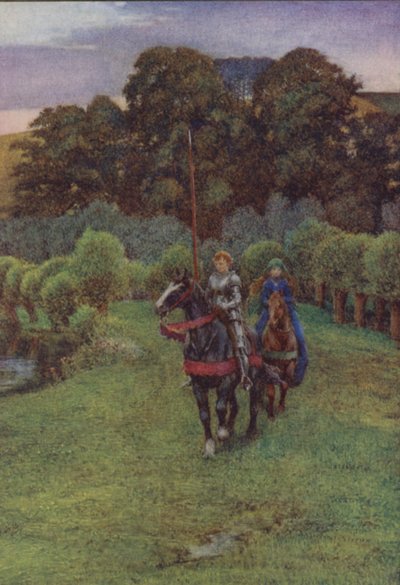 Illustration for Idylls Of The King by Alfred Lord Tennyson by Eleanor Fortescue Brickdale