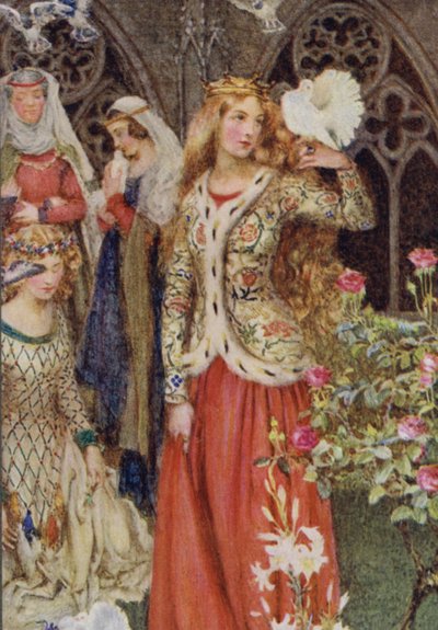 Illustration for Idylls Of The King by Alfred Lord Tennyson by Eleanor Fortescue Brickdale