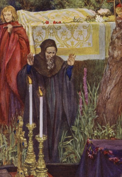 Illustration for Idylls Of The King by Alfred Lord Tennyson by Eleanor Fortescue Brickdale