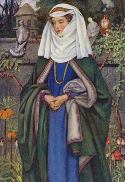 Illustration for Idylls Of The King by Alfred Lord Tennyson by Eleanor Fortescue Brickdale