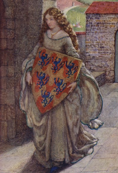 Illustration for Idylls Of The King by Alfred Lord Tennyson by Eleanor Fortescue Brickdale