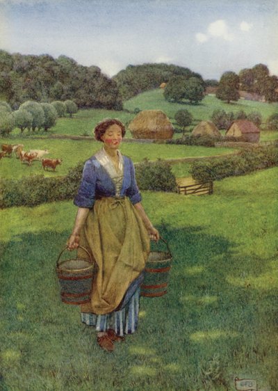 Whose brown hath lovelier grace Than any painted face That I do know Hyde Park can show by Eleanor Fortescue Brickdale