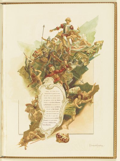 Program for the ballet La Perle by Marius Petipa and Riccardo Drigo by Elena Petrovna Samokish Sudkovskaya