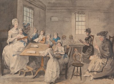 Reading Lesson at a Dame School by Elias Martin