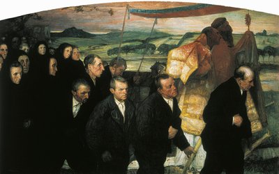 The Procession of the Corpus in Lezo by Elias Salaverria Inchaurrandieta